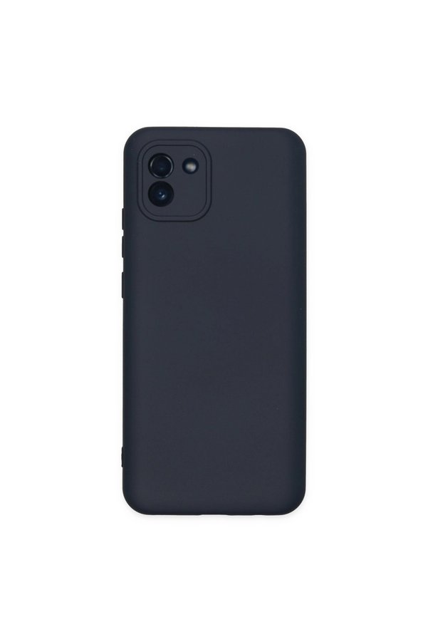 Evimdeyokyok Samsung Galaxy A03 Kılıf Nano İçi Kadife Silikon - Lacivert