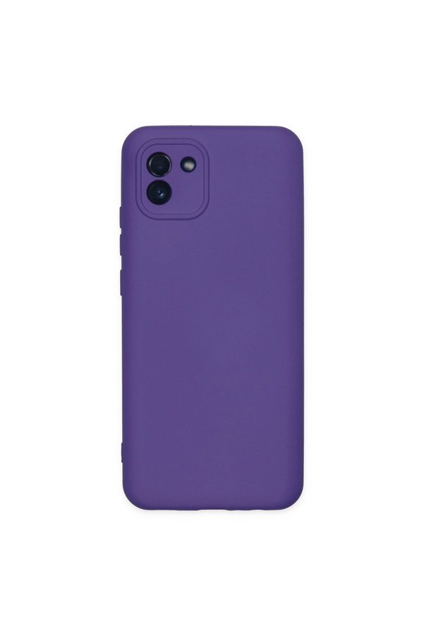 Evimdeyokyok Samsung Galaxy A03 Kılıf Nano İçi Kadife Silikon - Mor