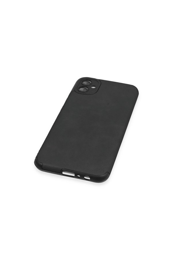 Evimdeyokyok Samsung Galaxy A04E Kılıf Loop Deri Silikon - Siyah