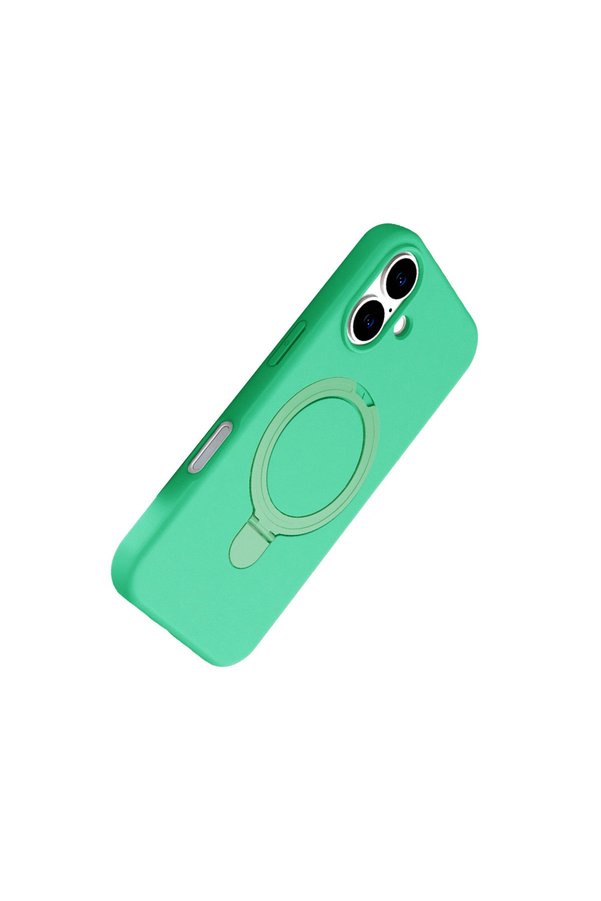 Evimdeyokyok Apple İphone 16 Regal Magsafe Standlı Kapak - Yeşil