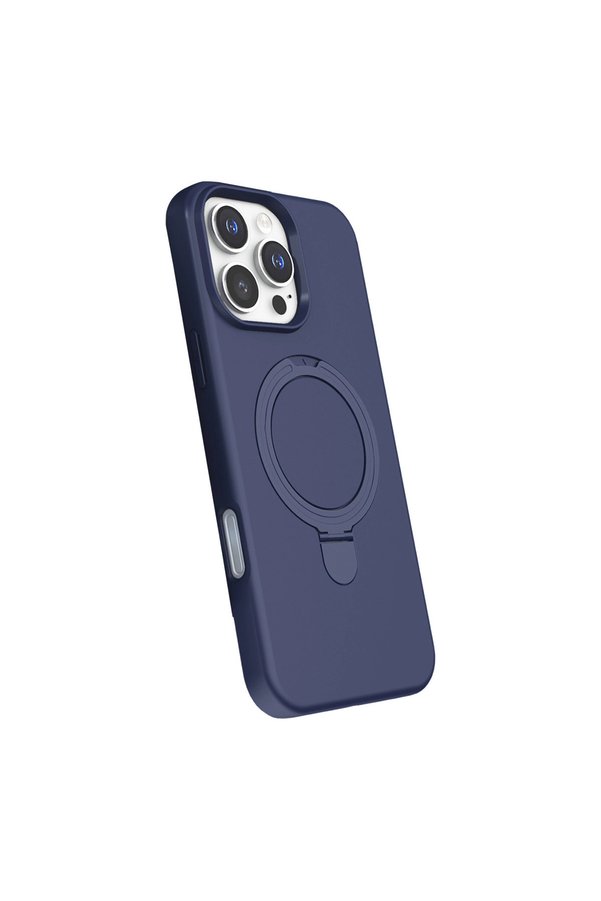 Evimdeyokyok Apple İphone 16 Pro Regal Magsafe Standlı Kapak - Lacivert