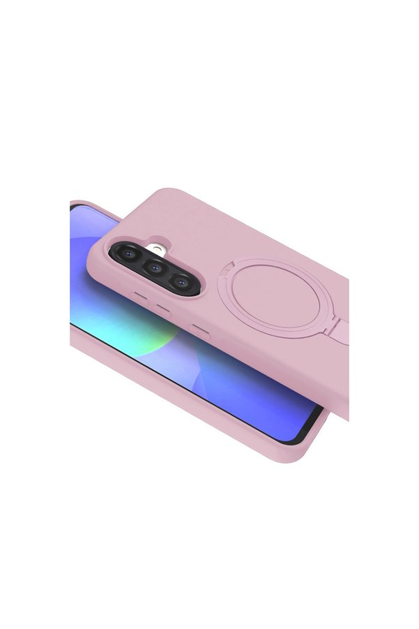 Evi̇mdeyokyok Samsung Galaxy A56 Regal Magsafe Standlı Kapak - Açık Pembe
