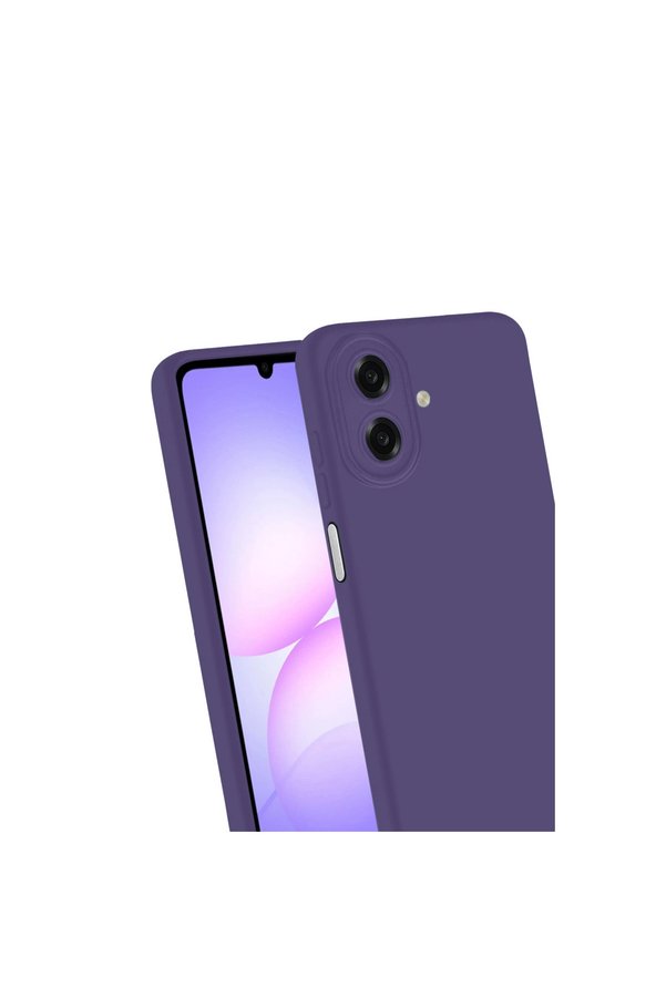 Evimdeyokyok Samsung Galaxy A07 4G First Silikon - Mürdüm