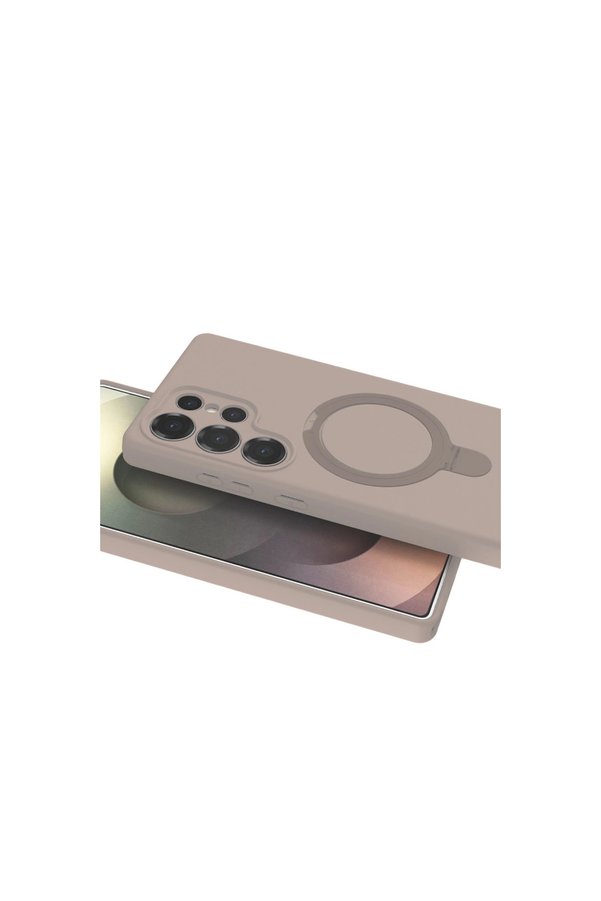 Evi̇mdeyokyok Samsung Galaxy S24 Ultra Regal Magsafe Standlı Kapak - Çöl Ti̇tanyum