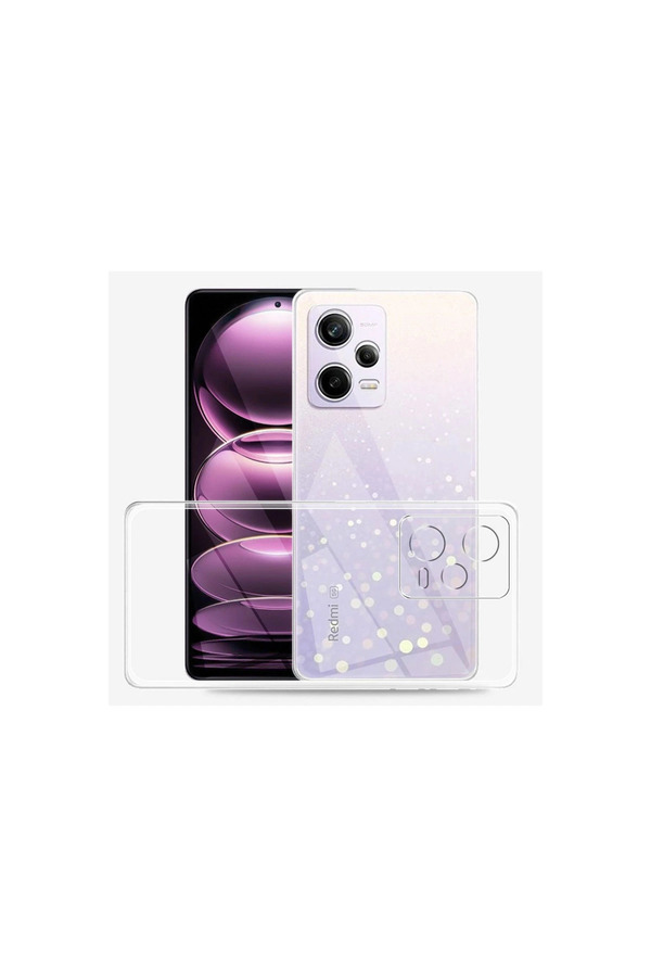 Evimdeyokyok Xiaomi Redmi Note 12 Pro 5G Kılıf Lüx Şeffaf Silikon