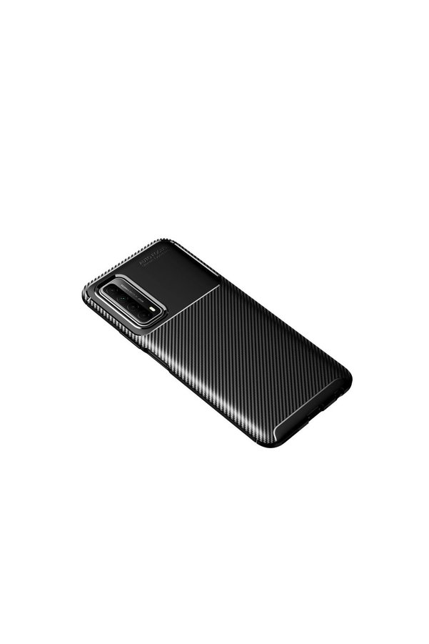 Evimdeyokyok Huawei P Smart 2021 Kılıf Auto Focus Karbon Kapak - Siyah