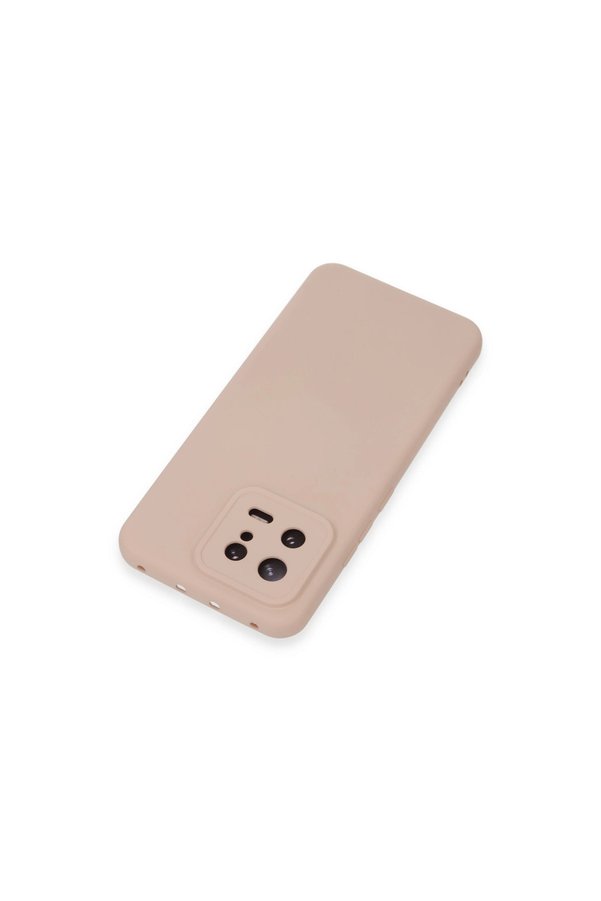 Evimdeyokyok Xiaomi Mi 13 Kılıf Nano İçi Kadife Silikon - Pudra
