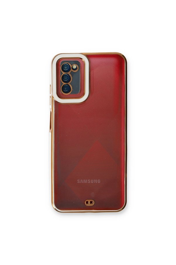 Evimdeyokyok Samsung Galaxy A03S Kılıf Liva Lens Silikon - Beyaz