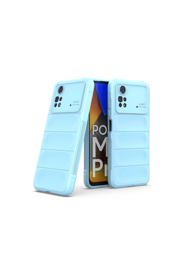 Evimdeyokyok Xiaomi Poco M4 Pro 4G Kılıf Optimum Silikon - Sky Blue
