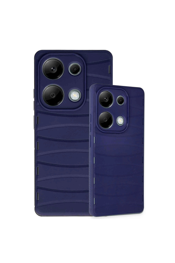 Evimdeyokyok Xiaomi Redmi Note 13 Pro 4G Kılıf Bibercas Silikon Kapak - Lacivert