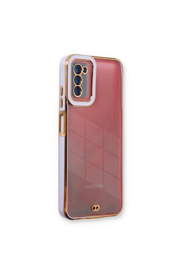 Evimdeyokyok Samsung Galaxy A03S Kılıf Liva Lens Silikon - Lila