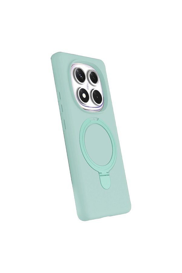 Evimdeyokyok Xiaomi Redmi Note 14 Pro 4G Regal Magsafe Standlı Kapak - Su Yeşili