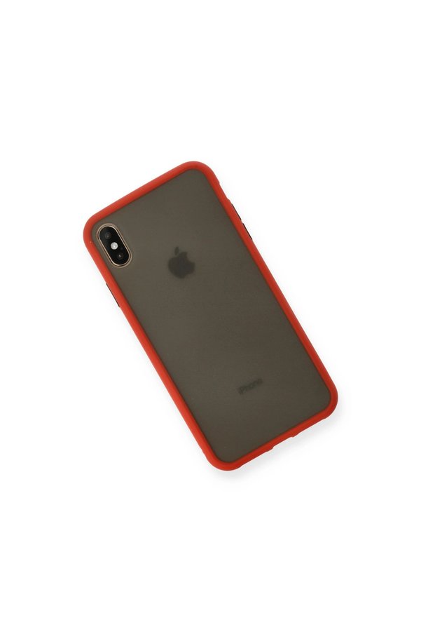 Evimdeyokyok Apple İphone Xs Max Kılıf Montreal Silikon Kapak - Kırmızı