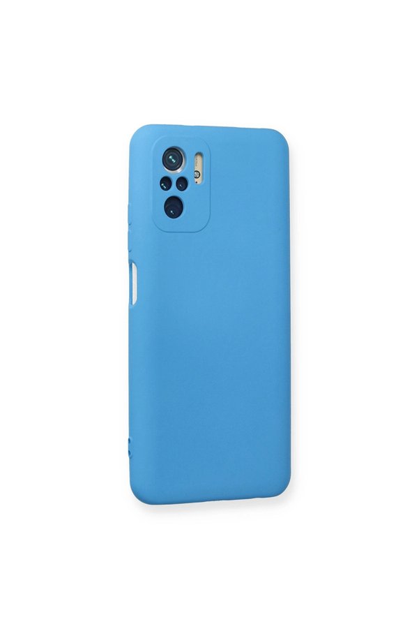 Evimdeyokyok Xiaomi Redmi Note 10 Kılıf Nano İçi Kadife Silikon - Mavi
