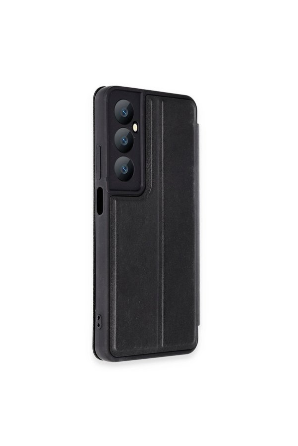 Evi̇mdeyokyok Realme C65 Kılıf Fli̇p Cover - Si̇yah