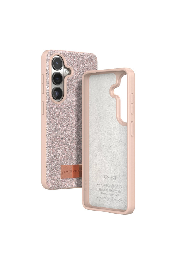 Evimdeyokyok Onegif Samsung Galaxy S26 Plus Bright Simli Kapak - Pembe