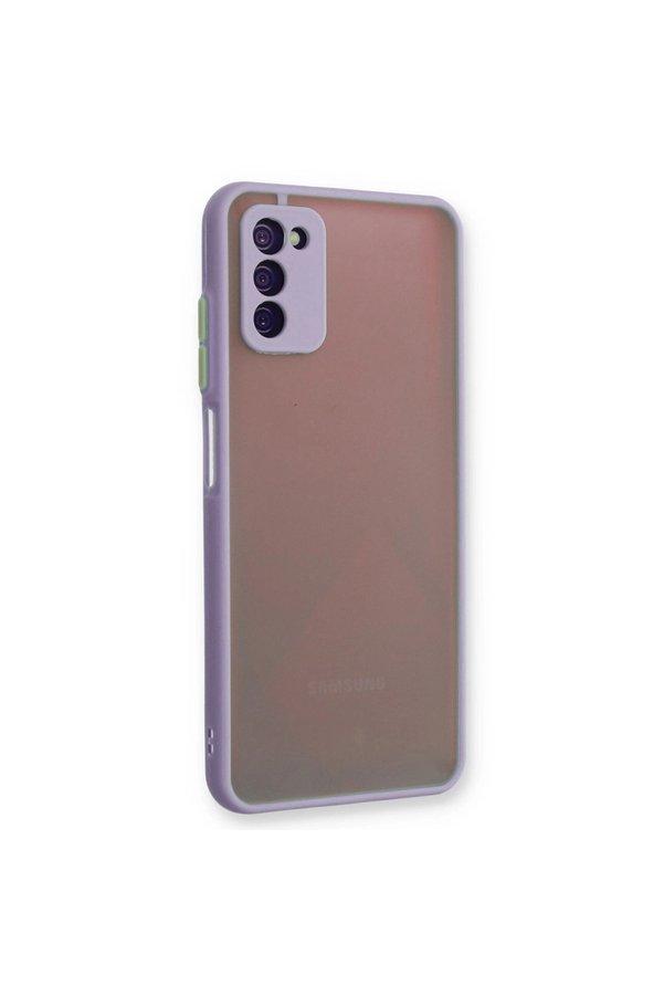 Evimdeyokyok Samsung Galaxy A03S Kılıf Montreal Silikon Kapak - Mor