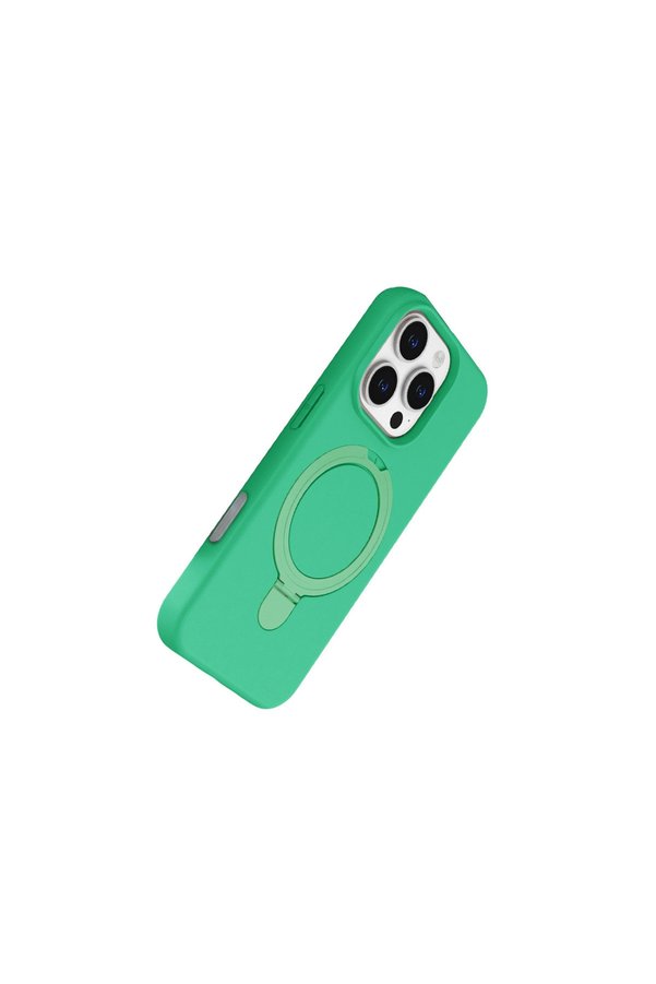 Evimdeyokyok Apple İphone 16 Pro Max Regal Magsafe Standlı Kapak - Yeşil