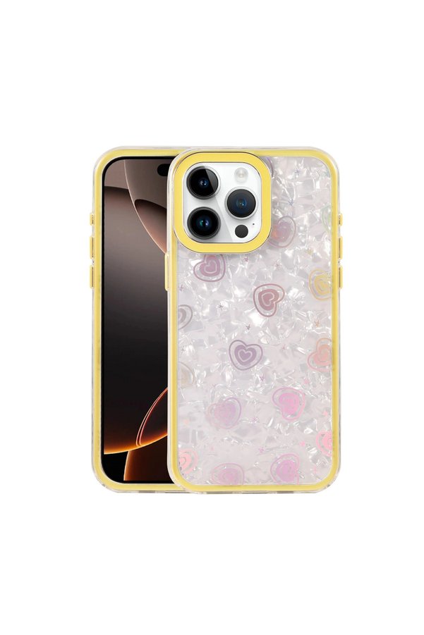 Evimdeyokyok Apple İphone 16 Pro Max Lumi Desenli Kapak - Sarı