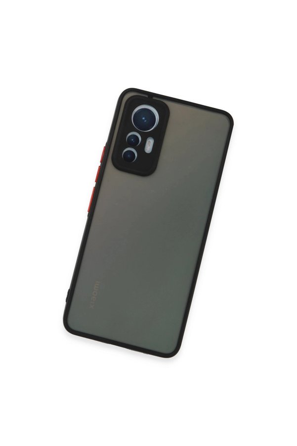 Evimdeyokyok Xiaomi Mi 12 Lite Kılıf Montreal Silikon Kapak - Siyah