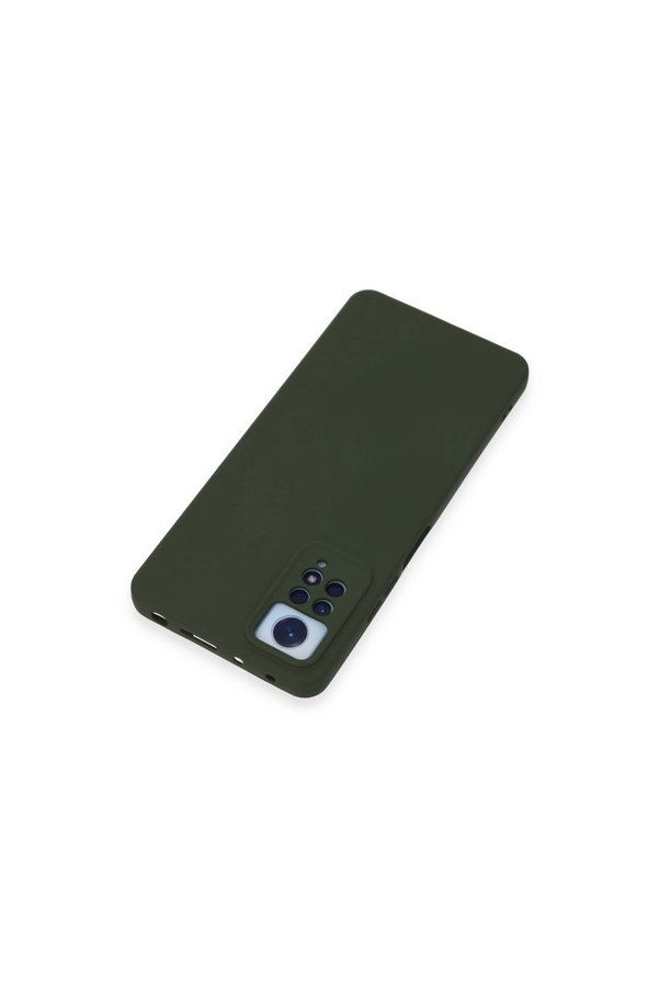 Evimdeyokyok Xiaomi Redmi Note 12 Pro 4G Kılıf Nano İçi Kadife Silikon - Koyu Yeşil