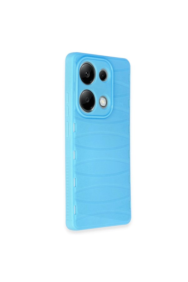 Evimdeyokyok Xiaomi Redmi Note 13 Pro 4G Kılıf Bibercas Silikon Kapak - Mavi