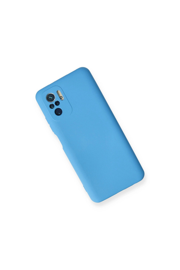 Evimdeyokyok Xiaomi Redmi Note 10 Kılıf Nano İçi Kadife Silikon - Mavi