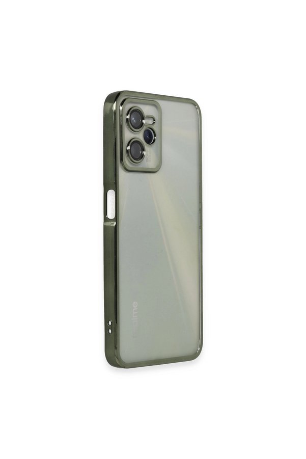 Evimdeyokyok Realme C35 Kılıf Razer Lensli Silikon - Yeşil