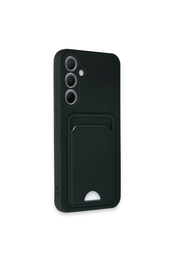 Evimdeyokyok Samsung Galaxy A35 5G Kılıf Kelvin Kartvizitli Silikon - Siyah