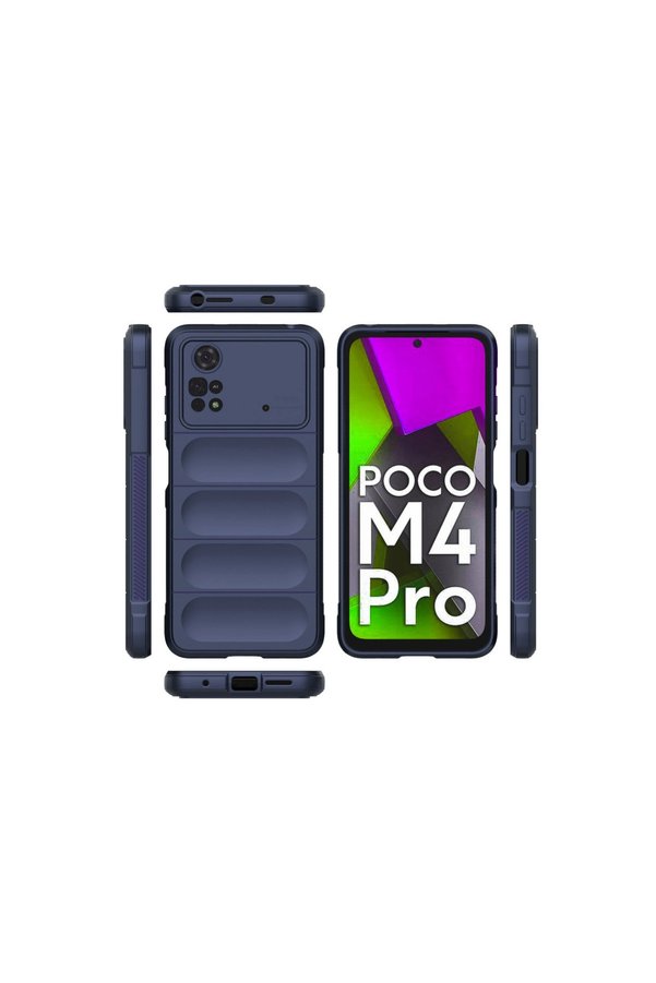 Evimdeyokyok Xiaomi Poco M4 Pro 4G Kılıf Optimum Silikon - Lacivert
