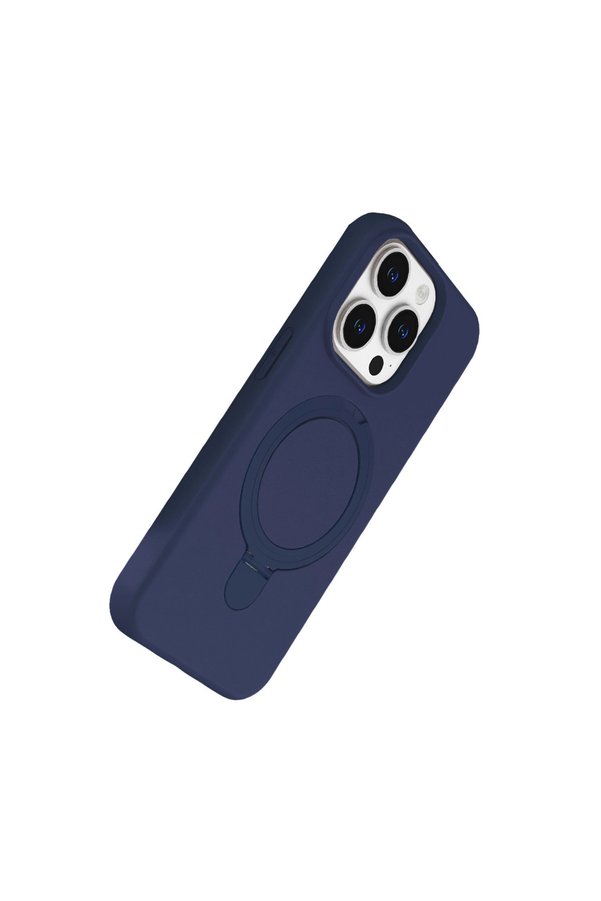 Evi̇mdeyokyok Apple İphone 15 Pro Max Regal Magsafe Standlı Kapak - Laci̇vert