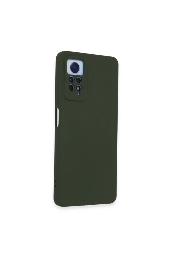 Evimdeyokyok Xiaomi Redmi Note 12 Pro 4G Kılıf Nano İçi Kadife Silikon - Koyu Yeşil