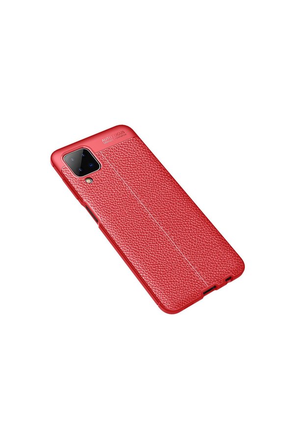 Evimdeyokyok Samsung Galaxy A12 Kılıf Auto Focus Kapak - Kırmızı