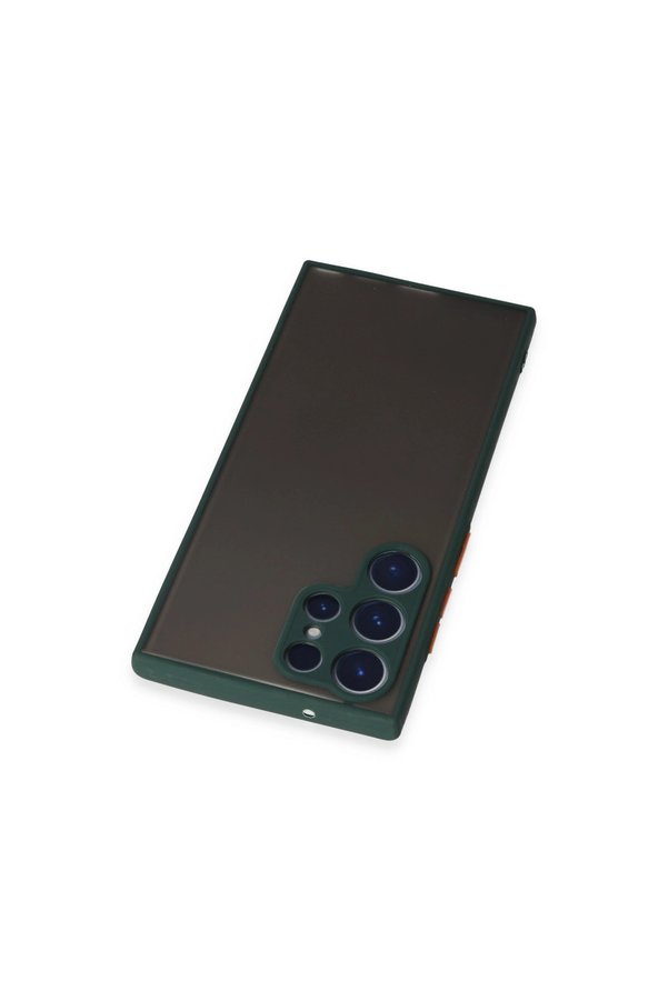 Evimdeyokyok Samsung Galaxy S22 Ultra Kılıf Montreal Silikon Kapak - Yeşil