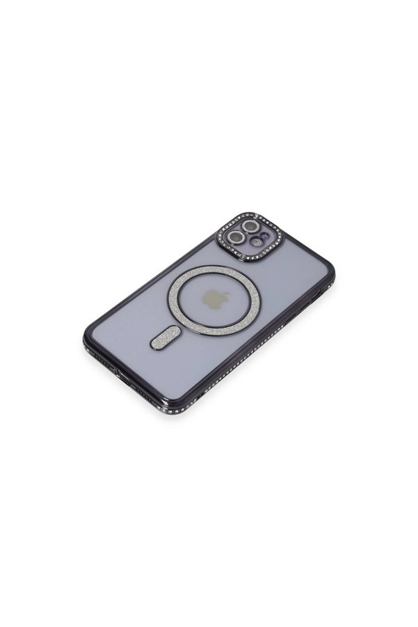 Evimdeyokyok Apple İphone 11 Kılıf Joke Simli Magneticsafe Kılıf - Siyah