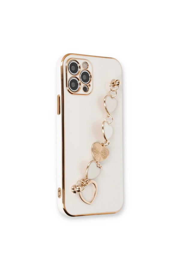 Evimdeyokyok Apple İphone 12 Pro Kılıf Esila Silikon - Beyaz