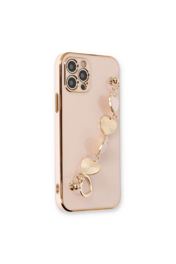 Evimdeyokyok Apple İphone 12 Pro Kılıf Esila Silikon - Pudra