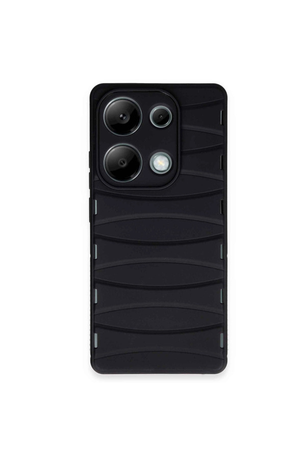 Evimdeyokyok Xiaomi Redmi Note 13 Pro 4G Kılıf Bibercas Silikon Kapak - Siyah