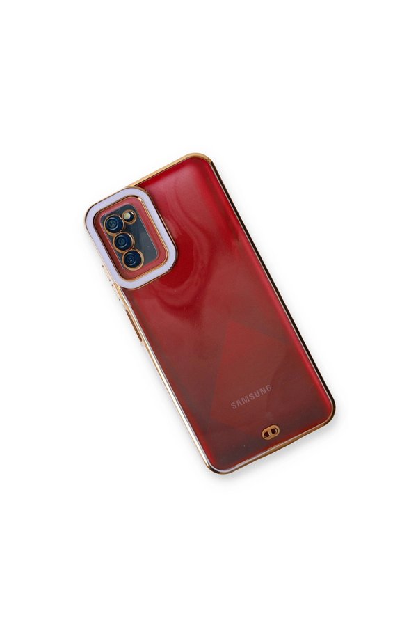 Evimdeyokyok Samsung Galaxy A03S Kılıf Liva Lens Silikon - Lila