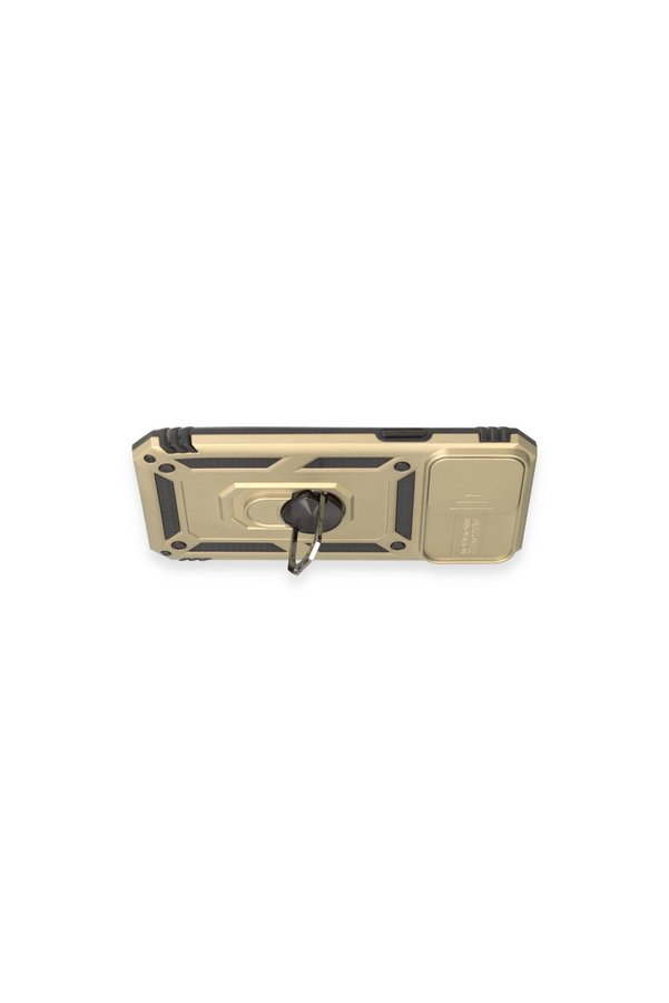 Evimdeyokyok Apple İphone 12 Pro Max Kılıf Pars Lens Yüzüklü Silikon - Gold
