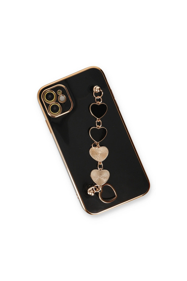 Evimdeyokyok Apple İphone 12 Kılıf Esila Silikon - Siyah