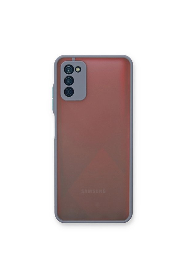 Evimdeyokyok Samsung Galaxy A03S Kılıf Montreal Silikon Kapak - Gri
