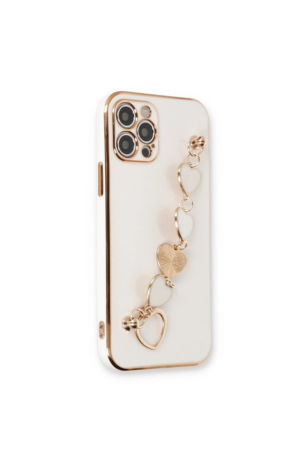 Evimdeyokyok Apple İphone 12 Pro Max Kılıf Esila Silikon - Beyaz