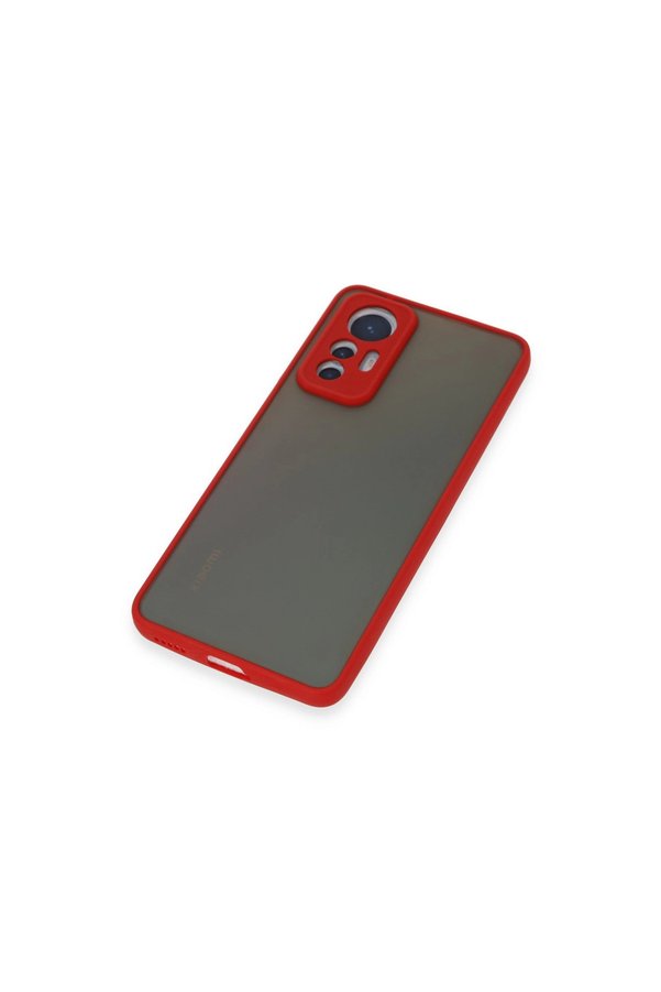 Evimdeyokyok Xiaomi Mi 12 Lite Kılıf Montreal Silikon Kapak - Kırmızı