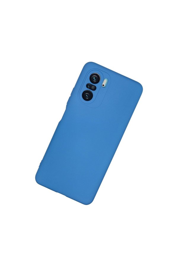 Evimdeyokyok Xiaomi Poco F3 Kılıf Nano İçi Kadife Silikon - Mavi