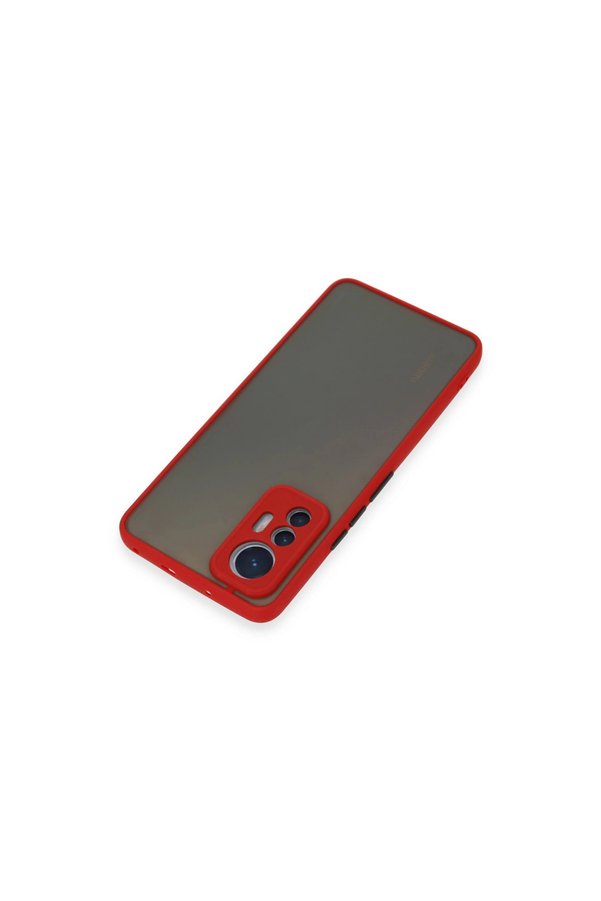 Evimdeyokyok Xiaomi Mi 12 Lite Kılıf Montreal Silikon Kapak - Kırmızı