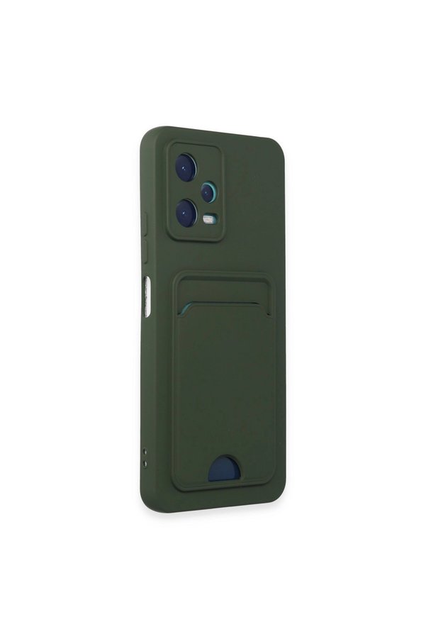Evimdeyokyok Xiaomi Poco X5 5G Kılıf Kelvin Kartvizitli Silikon - Koyu Yeşil