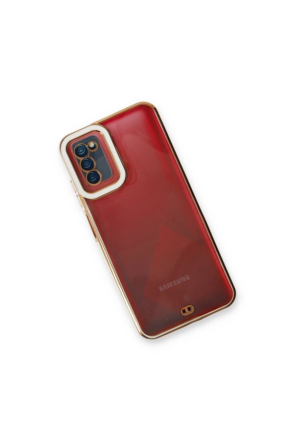 Evimdeyokyok Samsung Galaxy A03S Kılıf Liva Lens Silikon - Beyaz