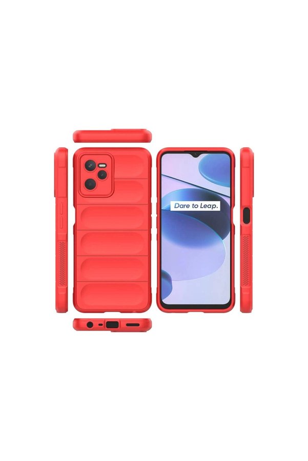 Evimdeyokyok Realme C35 Kılıf Optimum Silikon - Kırmızı