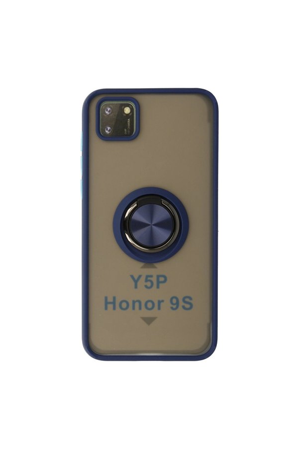 Evimdeyokyok Huawei Y5P Kılıf Montreal Yüzüklü Silikon Kapak - Lacivert